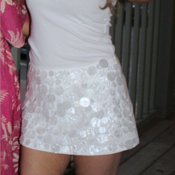 Peppermayo Movie Star Mini Skirt in Pearl - Picture 5 of 5